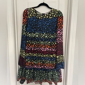 Never Fully Dressed Colorful Pleated Mini Dress